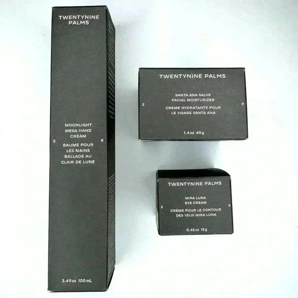 Twentynine Palms Set of 3- Facial Moisturizer , Hand Cream , Eye Cream